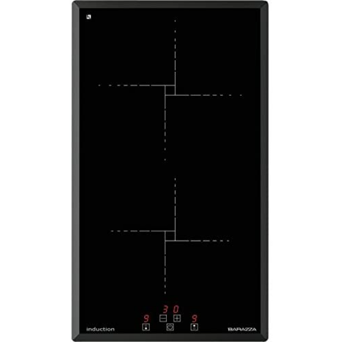 Barazza BIE320T 30厘米 嵌入式雙頭電磁爐 - 3.7kW功率 兒童安全鎖